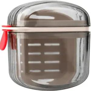 휴대용 여행용 비누 케이스 PP 다용도 작은 접시 뚜껑이 있는 효율적인 배수 누수 방지 밀봉 상자 샤워