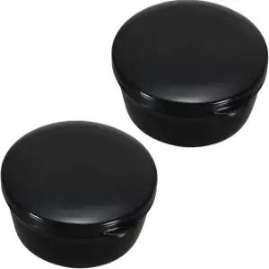 파티킬 여행용 비누 용기 누수 방지 뚜껑이 있는 2팩 원형 홀더 휴대용 케이스 박스 욕실 체육관 샤워기