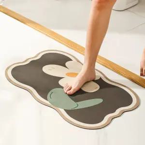 자갈 발마사지 매트 지압 발판 꽃쿠션50x50cm