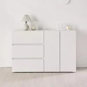 [신세계라이브쇼핑]동서가구 이엘 1200 3서랍 2도어 수납장 DF928318