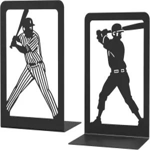 선반 방 장식용 금속 북엔드 크리에이티브 헤비 듀티 스터디 데스크 사무실용 스토퍼 홀더 스탠드 야구