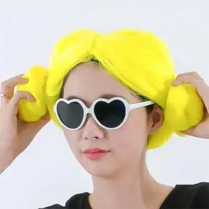 공연가발 무대가발 양머리가발 할로윈데이 옐로우 무