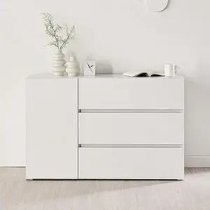 [신세계라이브쇼핑]동서가구 이엘 1200 1도어 3서랍 수납장 DF928320