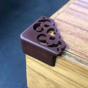 4Pcs 새로운 꽃 패턴 테이블 코너 보호대 소프트 실리콘 안전 가장자리 가드