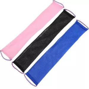 페이토 3pcs 아프리카 샤워 네트 바디 스크러버 각질 제거 목욕 스펀지 세트 롱 나일론 메쉬 백 포함 매일