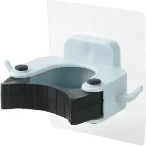 Ruilogod 플라스틱 클립 벽걸이 자동 접착 빗자루 홀더 보관 주방 블루 ID bbc dbd 548 08f 6e0