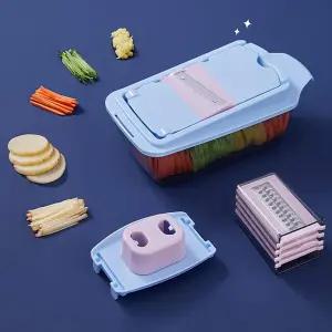 샐러드 음식 채퍼 감자 당근 토마토 오이 커터 양파 야채 슬라이서 다이커 다기능 만돌린 수동