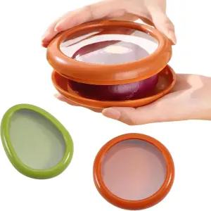 냉장고용 LINXIU 과일 및 채소 저장 용기 아보카도 세이버 재사용 가능한 양파 홀더 키퍼 프레시 스트레치