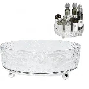 프리미엄 레이지 수잔 오거나이저 욕실용 9인치 턴테이블 테이블 상판 캐비닛 팬트리 및 프리지 향수 스킨