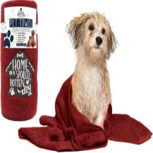 댄 리버 개 타월 1팩 100 면 20x40 울트라 소프트 450 GSM 고양이 및 기타 반려동물을 위한 고흡수성 빠른