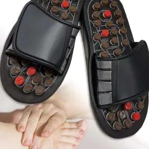 [원삼안전] 실내화 신발 지압 슬리퍼 스프링 발마사지 사무실 (본품)