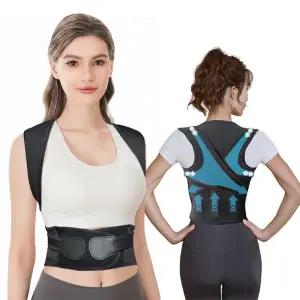 여성용 자세 교정기 등받이 조절 가능 상부 지지대 두꺼운 지지 리브 3개 원피스 백 디자인 척추 정렬 및
