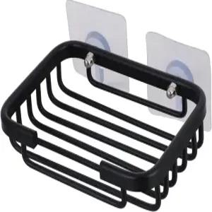 프레티줌 2세트 공간 절약형 드릴링 비누 홀더 랙 바 세이버 샤워용