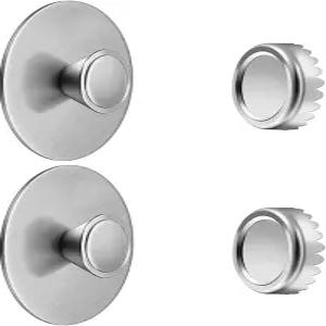 바 비누용 2Pcs 마그네틱 세이버 샤워 벽 및 주방/목욕실용 스테인리스 스틸 홀더 간편한 청소 셀프