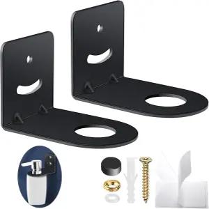 SHTCBA 접착 샤워 병 홀더 비드릴링 비누 디스펜서 벽걸이 주방 욕실용 핸드 비누/로션 세제/샤워 젤 용기