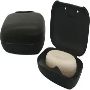 여행용 비누 홀더 바 접시 샤워 세이버 케이스 용기 박스 욕실 캠핑용 폰프리 가방 없는 검은색