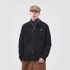 원더우면 남친 니트 칼라넥 추동 고정밀 항볼사 터틀넥 가디건 봄가을 OPH3