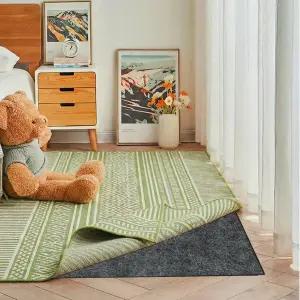 5x7피트 면적 미끄럼 방지 러그 패드 1/8인치 두꺼운 이중 표면 펠트 및 고무 백킹 카펫 모든 층을 위한