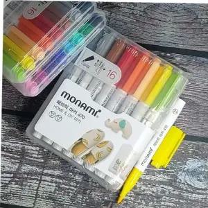 옷에그림그리기 모나미 다림질이 필요없는 옷그림 패브릭마카 16색