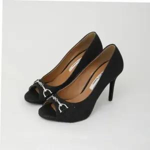 승무원신발 글리터구두 데일리 은장구두 키높이 오픈토 하이힐