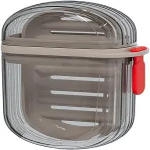 여행용 비누 케이스 뚜껑이 있는 누수 방지 홀더 휴대용 바 캠핑 헬스장에서 보관에 이상적입니다