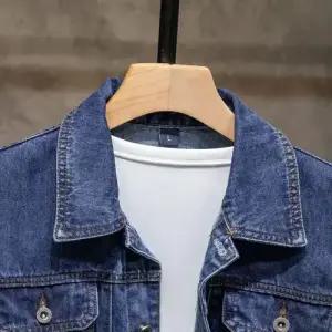 샤오원샵 남성용 청 캐주얼 키작남 청자켓 슬림핏 코트 빅사이즈 트렌드 자켓 가운 꾹1