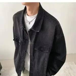 샤오원샵 청 캐주얼 남친 봄가을 청자켓 키작남 상의 그라데이션 워싱 코트 꾹3