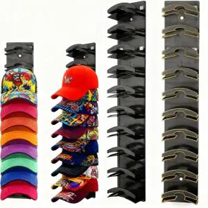 야구 모자 정리함 20개의 보관함벽을 위한 공간 절약형 선반으로 컬렉션을 정리하고 어수선함 쉬운 접근성