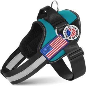 3개의 목줄 클립이 있는 필수 반려견 하네스 작고 큰 위한 당김 방지 조절 가능 편안한 반려동물 조끼 걷기