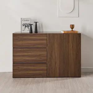 동서가구 이엘 1200 3서랍 2도어 수납장 DF928318