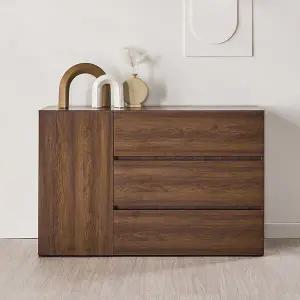 동서가구 이엘 1200 1도어 3서랍 수납장 DF928320