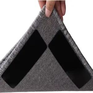 경목 바닥 및 타일용 러그용 주비야 16팩 그 양면 재사용 가능한 카펫 테이프 미끄럼 방지 면적 패드로