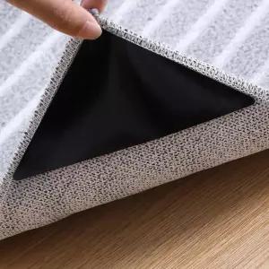 Lahome 8 PCS 러그 테이프 원목 바닥 타일용 미끄럼 방지 그 재사용 가능한 지역 카펫 잔여 패드 그가 없는