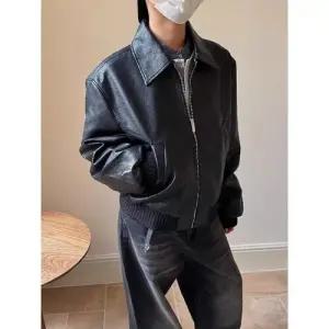 남자 PU피레드내피코트 숏 자켓 상의 점퍼 항공 숄카라 DUCHI1