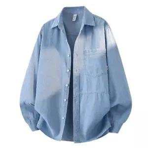 청 캐주얼 빈티지 남친 프로 셔츠 벽 입체 긴팔 DUCHI1