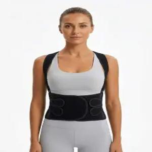 남성 및 여성용 백 브레이스 자세 교정기 조절 가능한 어깨 허리 스트랩이 있는 3in1 풀 지지대 사무실