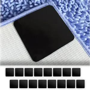 16개의 PCS 러그 패드 그 원목 바닥 및 타일용 미끄럼 방지 카펫 재사용 세척 가능한 영역 테이프 양면