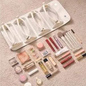 [라일리] Rly 접이식 4칸 여행용 다용도 분리형 메이크업 파우