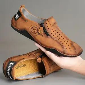 여름 캐주얼 남친 워킹화 봄가을 통기성 로퍼 구두 집업 슈즈 패피2