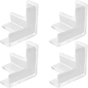 CORHAD 4Pc 클리어 코너 가드 테이블 책상용 가구 가장자리 보호대 투명 안전 범퍼로 보이지 않는 쿠셔닝