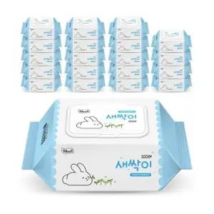 [잘풀리는집][잘풀리는집][S] 새싹이 물티슈 100매 x 20개입_683537