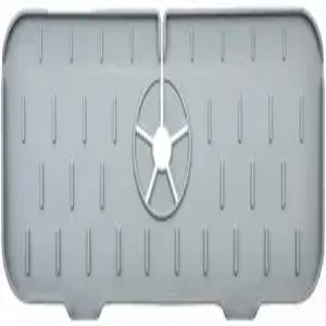 JDYYICZ 주방 욕실 싱크대 스플래시 가드 실리콘 수도꼭지 손잡이 드립 캐처 트레이 접시 비누 디스펜서 및