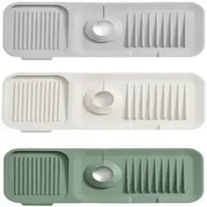 주방 싱크대 스플래시 가드 실리콘 수도꼭지 손잡이 드립 트레이 여러 가지 색상 식기 비누 디스펜서 및