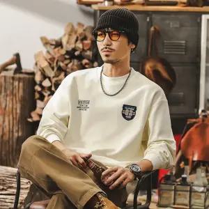 코아픽샵 가을 캐주얼 빈티지 남사친 헤비 마크 키작남 루즈핏 티셔츠 맨투맨 트윌 탑 시크 꾹3