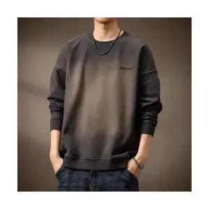 코아픽샵 빈티지 가을 남성 키작남 맨투맨 프리미엄 헤비 워싱 루즈핏 라운드 긴팔 420g 꾹3