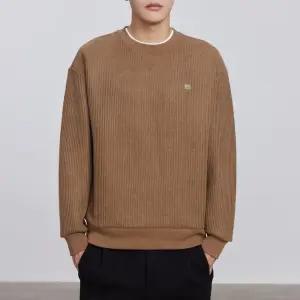 코아픽샵 남성 캐주얼 키작남 맨투맨 자수 라운드 봄가을 세미 루즈핏 긴팔 꾹3