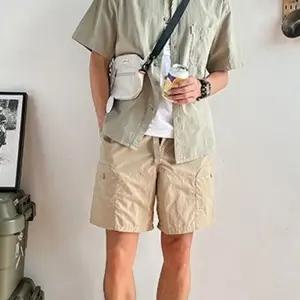 코아픽샵 여름 남성 멀티 무지 반바지 야상 포켓 키작남 카고 속바지 방수 꾹2