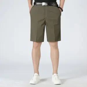 코아픽샵 남자 키작남 반바지 가을 여름 면 5부 캐주얼 솔리드 정장 꾹2