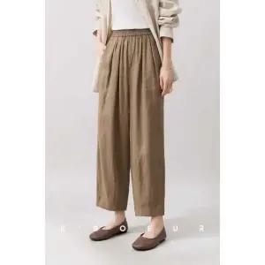 솔저스바지 여사친 캐주얼 인생 린넨 빽 올밴딩 벌룬 OPH1