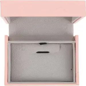 여행 및 포장용 뚜껑 목걸이 정리함이 있는 밀리스텐 시크 벨루어 박스 보석 보관 케이스